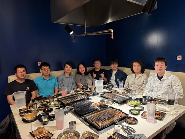 Chen Lab dinner group photo